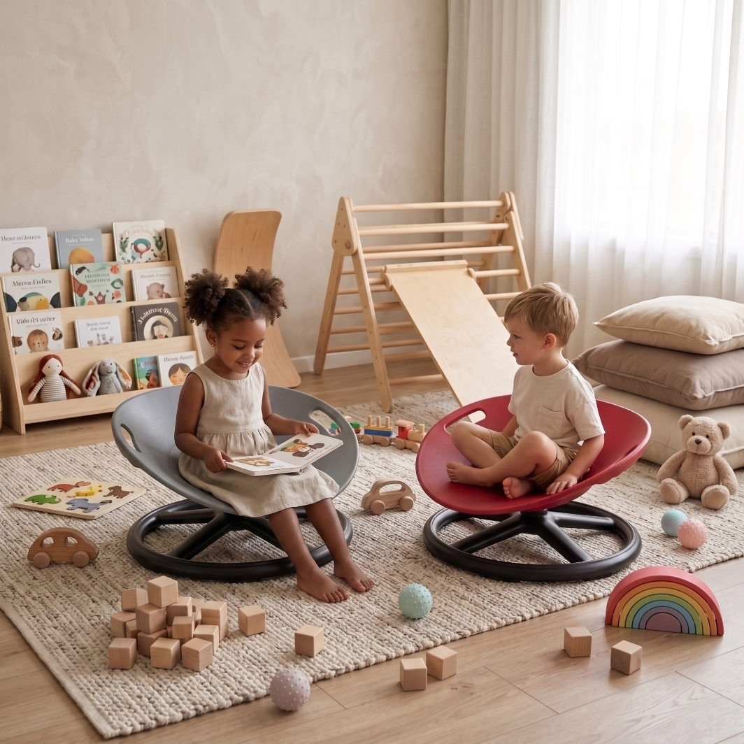 ORBITO Sensory Spinning Chair - Grey